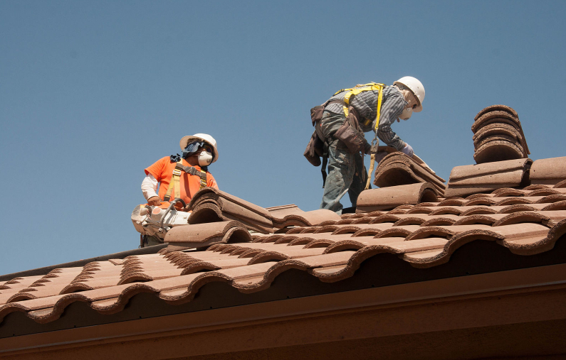 this is a picture of tile roof in Langley